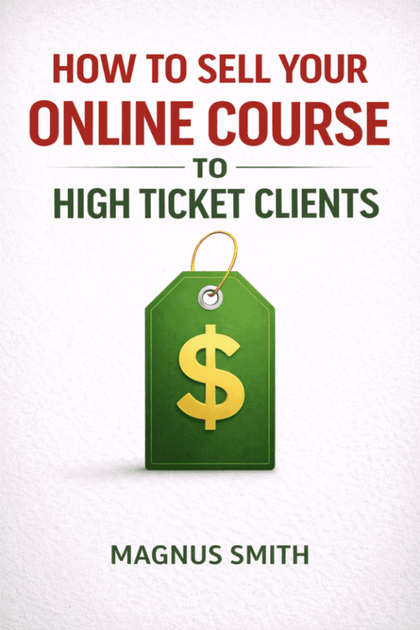HOW TO SELL YOUR ONLINE COURSE TO HIGH TICKET CLIENTS